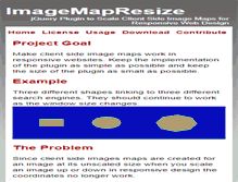 Tablet Screenshot of imagemapresize.com